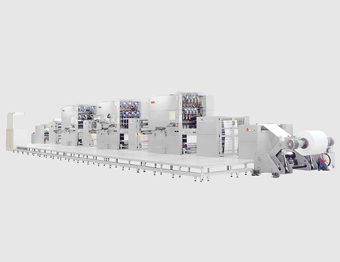 MK 3920SW卷筒纸机组式模切机
技术描述：卷筒纸多机组整机设计技术
                 高速间歇式送纸控制技术
                 真空送箔输送控制技术
告别单张纸加工浪费，进入高自动化、多工位组合的新时代。
无需叼口空白，每张纸平均节约15mm，每1000米卷筒纸至少节约25M，成品率至少提升2.5%